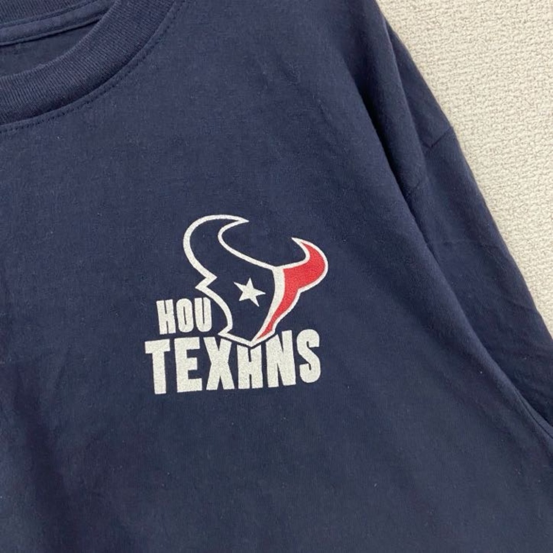 NIKE(ナイキ)の古着 used　NIKE ナイキ　半袖プリントTシャツ　NFL　ヒューストン・テキサンズ　ネイビー　ビックシルエット　XXLサイズ メンズのトップス(Tシャツ/カットソー(半袖/袖なし))の商品写真