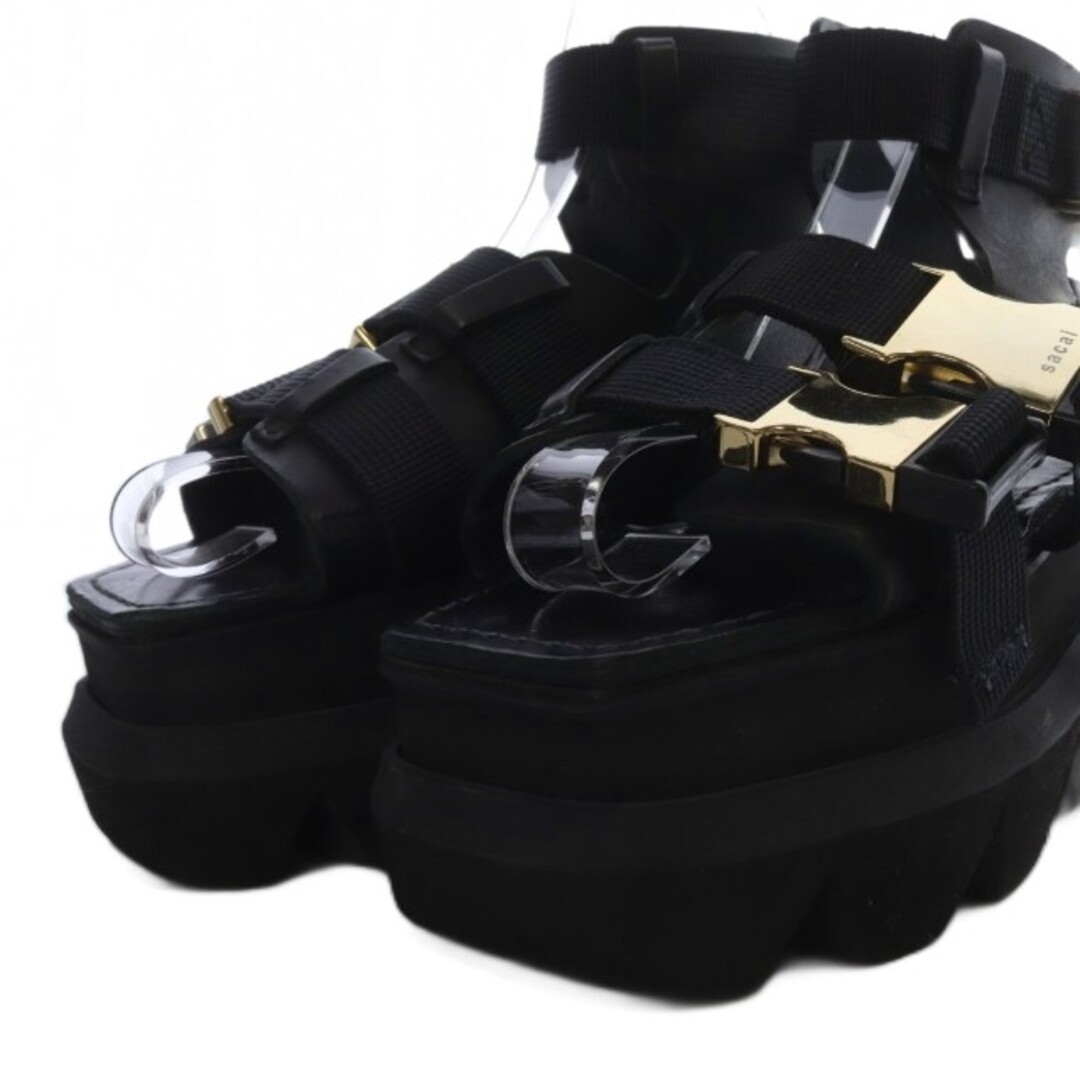sacai(サカイ)のサカイ 20-05111 20SS Platform 37 ブラック レディースの靴/シューズ(サンダル)の商品写真