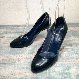 セルジオロッシ(Sergio Rossi)の美品 sergio rossi パンプス ハイヒール エナメル 36 1/2(ハイヒール/パンプス)