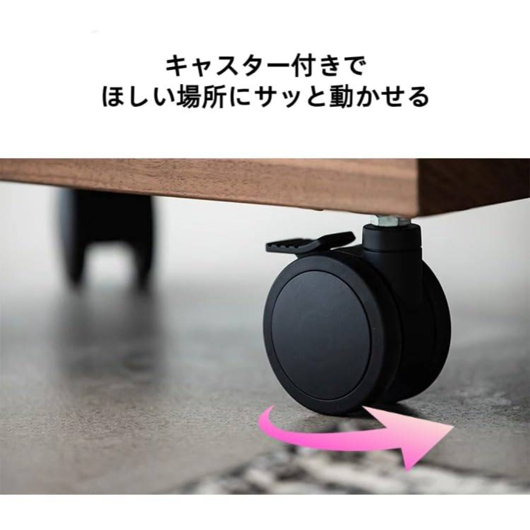 TAIVINN サイドテーブル キャスター付き ベッドサイド テーブル 昇降式  インテリア/住まい/日用品の机/テーブル(その他)の商品写真