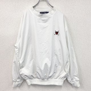 ポロラルフローレン(POLO RALPH LAUREN)の古着 used　Polo Ralph Lauren　ポロラルフローレン　ポロゴルフ　プルオーバー　白　ホワイト　Mサイズ(ナイロンジャケット)