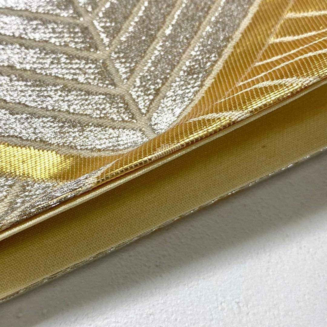 袋帯 未使用品 金銀糸 菱紋 ダイヤ柄 綴じ糸 NO-776 レディースの水着/浴衣(着物)の商品写真