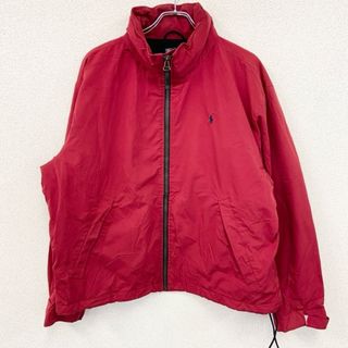 ポロラルフローレン(POLO RALPH LAUREN)の古着 used　Polo by Ralph Lauren　ポロバイラルフローレン　フルジップ中綿ジャケット　赤　レッド　XLサイズ(その他)