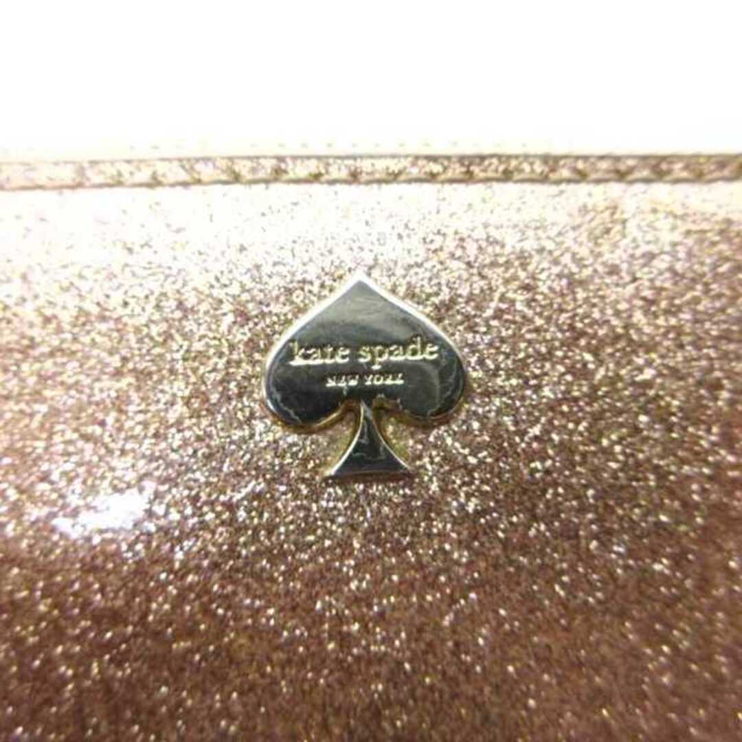 ケイトスペード ラメ グリッター ロングウォレット 長財布 ピンク レディースのファッション小物(財布)の商品写真