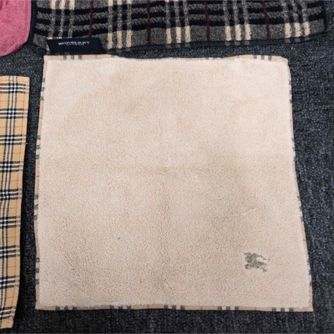BURBERRY(バーバリー)の即決 Burberry バーバリー タオルハンカチ 4枚セット レディースのファッション小物(ハンカチ)の商品写真