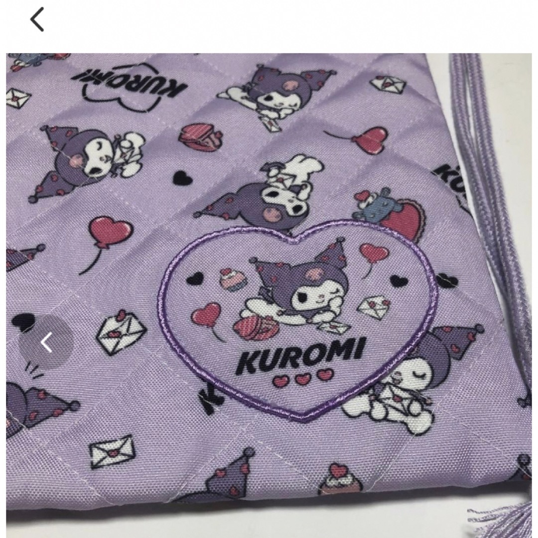 サンリオ(サンリオ)のクロミちゃん キルトバック キッズ/ベビー/マタニティのこども用バッグ(レッスンバッグ)の商品写真