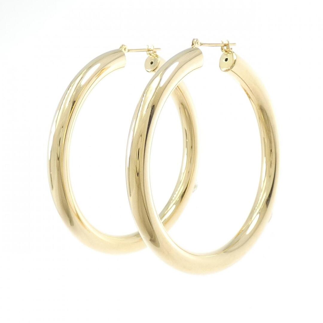 K18YG フープ ピアス レディースのアクセサリー(ピアス)の商品写真