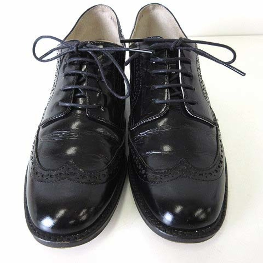 MARGARET HOWELL(マーガレットハウエル)のマーガレットハウエル ドレスシューズ ウイングチップ エナメル 22.5cm 黒 レディースの靴/シューズ(その他)の商品写真
