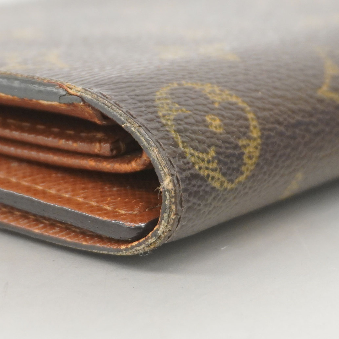 LOUIS VUITTON(ルイヴィトン)の【5me5517】ルイヴィトン 三つ折り長財布 モノグラム ポルトトレゾールインターナショナル M61215 ブラウン【中古】メンズ レディース ユニセックス レディースのファッション小物(財布)の商品写真