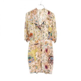 エトロ(ETRO)のエトロ ETRO ワンピース 衣料品 トップス シルク レディース ベージュ系 / マルチカラー 【中古】(その他)