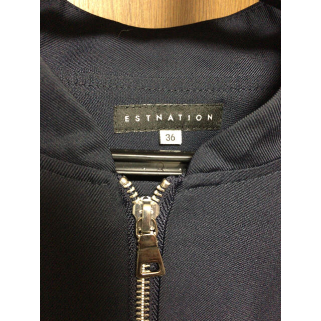 ESTNATION(エストネーション)のESTNATION ネイビーブルゾン レディースのジャケット/アウター(ブルゾン)の商品写真