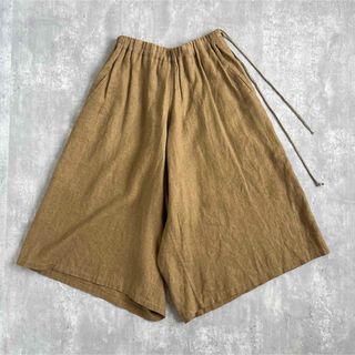 Y's - Y's　ワイズ　ヨウジヤマモト　リネン100%　スカートパンツ　ナチュラル　S