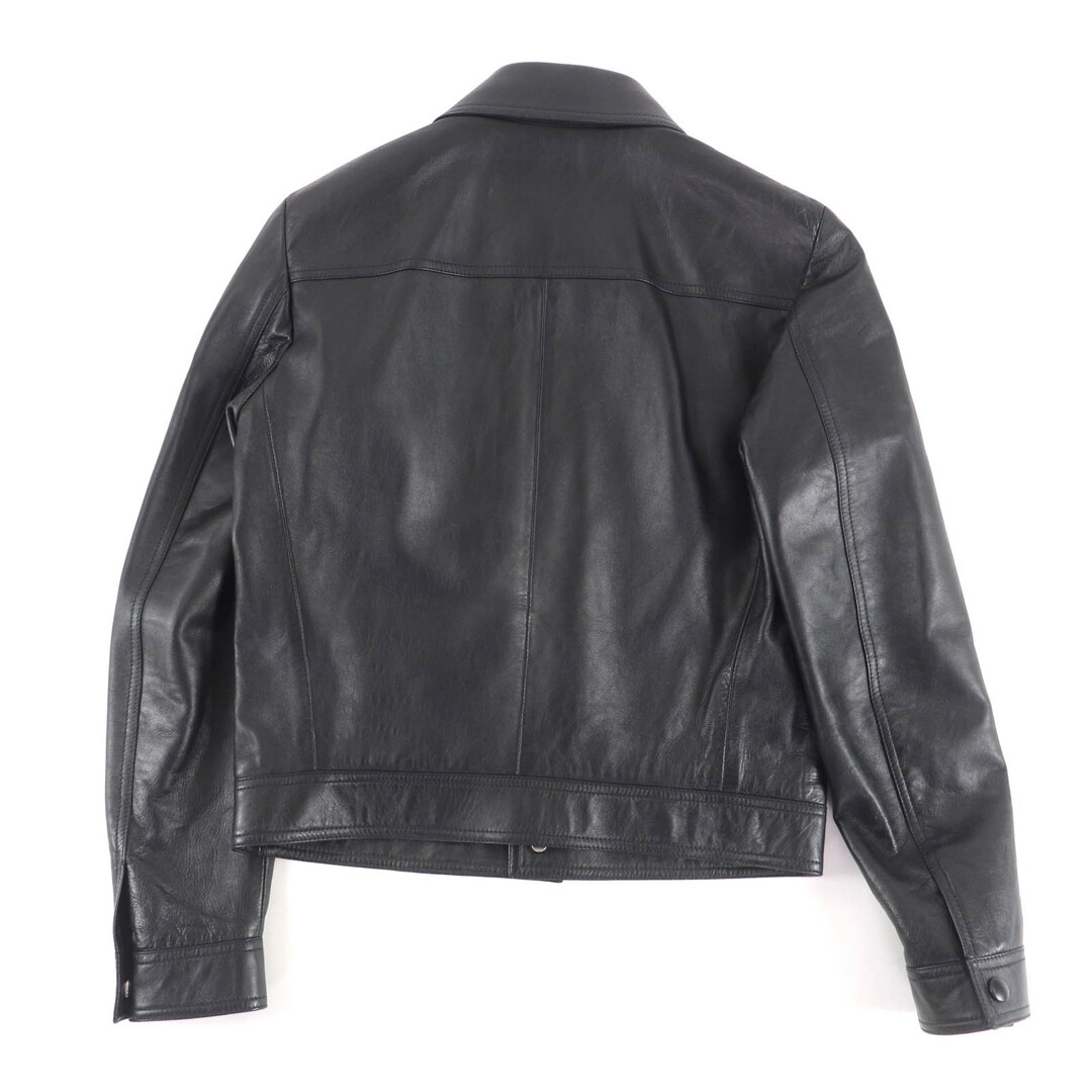 CELINE(セリーヌ)の美品★CELINE セリーヌ 2F017291D アビエーター ソフトドラム ラムスキン ジャケット アウター ブラック 44 イタリア製 正規品 メンズ メンズのジャケット/アウター(その他)の商品写真