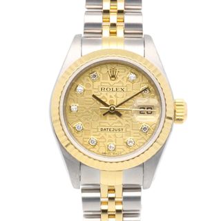 ROLEX - ロレックス デイトジャスト 腕時計 時計 ステンレススチール 69173G 自動巻き オーバーホール済 磨き直し済 Y番 レディース 1年保証 ROLEX  中古