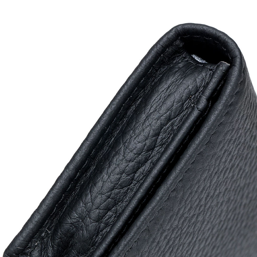 グリーン牛革 ビジネス カジュアル スリム シンプル 二つ折り名刺ケース カード レディースのファッション小物(パスケース/IDカードホルダー)の商品写真