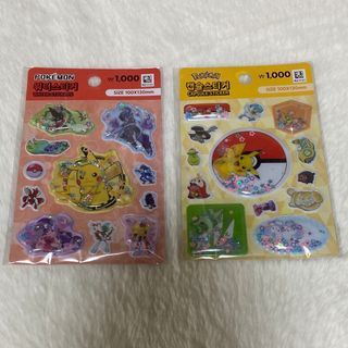ポケットモンスター　ポケモン　ウォーターステッカー　シール　韓国　ダイソー(シール)
