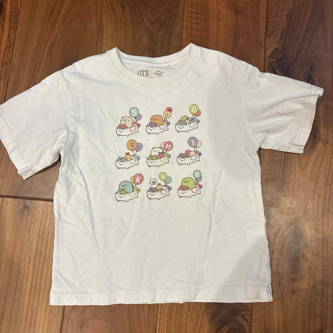 UNIQLO(ユニクロ)のユニクロ Tシャツ すみっコぐらし 120 キッズ/ベビー/マタニティのキッズ服女の子用(90cm~)(Tシャツ/カットソー)の商品写真