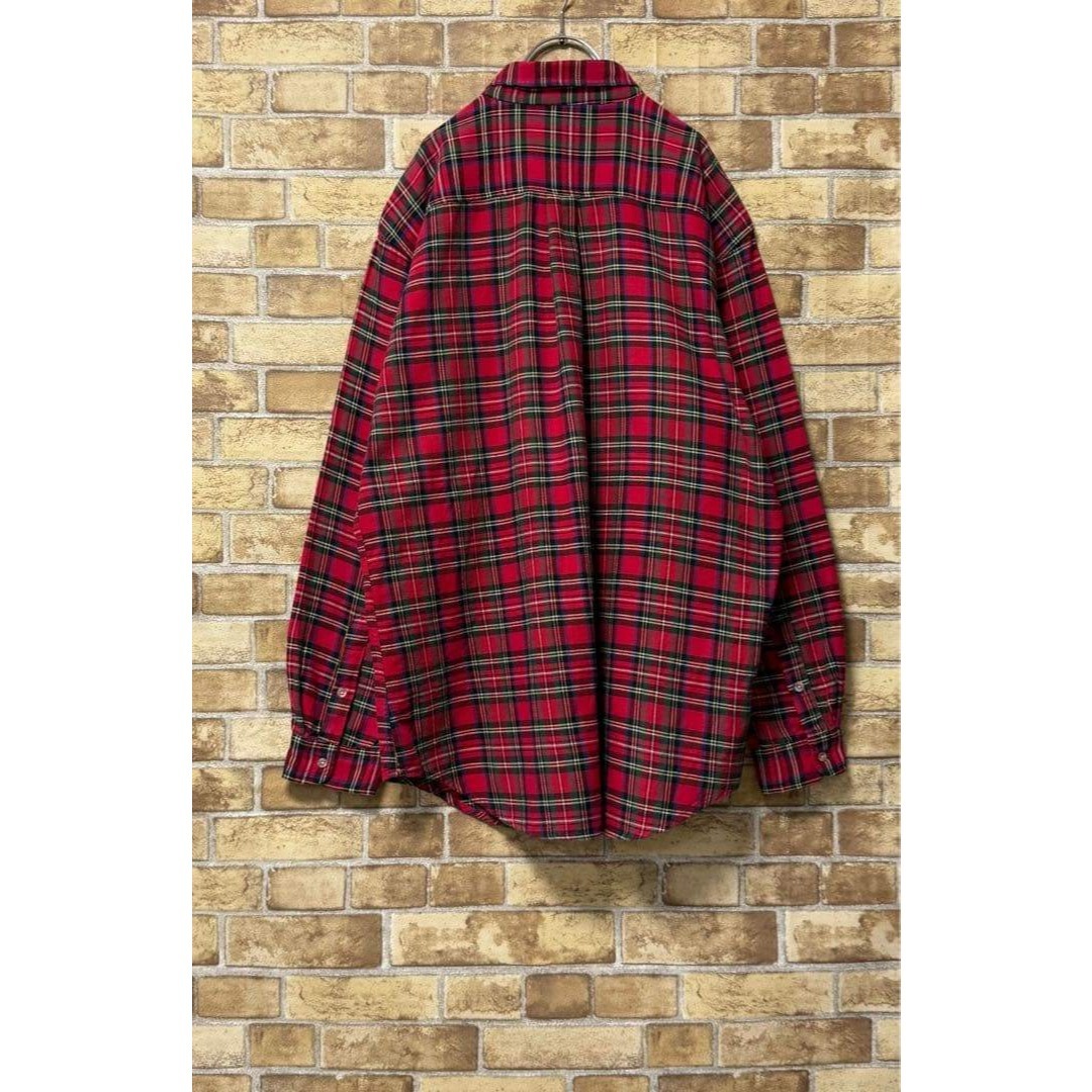 WOOLRICH(ウールリッチ)のウールリッチ 長袖ボタンダウンシャツ フランネル チェック レッド 赤 L メンズのトップス(シャツ)の商品写真