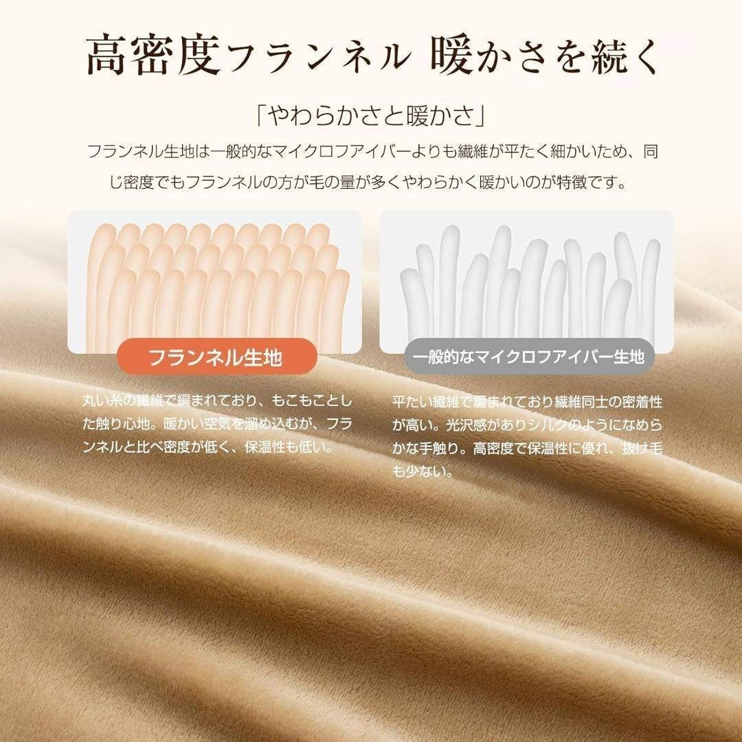 ブランケット ダブル 毛布 タオルケット あったか 軽量 薄手 キャンプ 車中泊 インテリア/住まい/日用品のラグ/カーペット/マット(その他)の商品写真