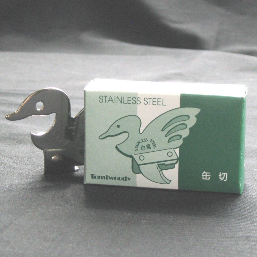 ナガオ 燕三条 白鳥缶切り 6.5cm ステンレス 箱入 日本製 インテリア/住まい/日用品のキッチン/食器(調理道具/製菓道具)の商品写真