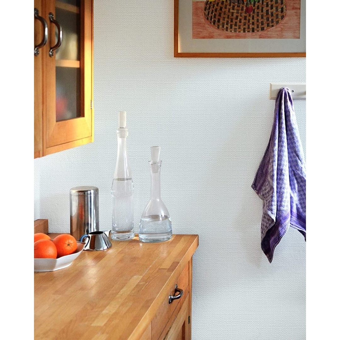 壁紙シール 白 10m はがせる おしゃれ 北欧 壁紙 のり付き diy 天井  インテリア/住まい/日用品のインテリア/住まい/日用品 その他(その他)の商品写真