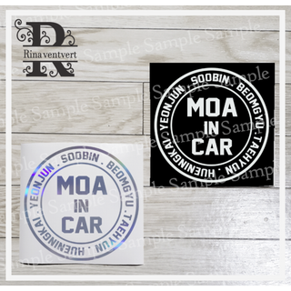 車用ステッカー★MOA IN CAR★トゥバ TXT(その他)
