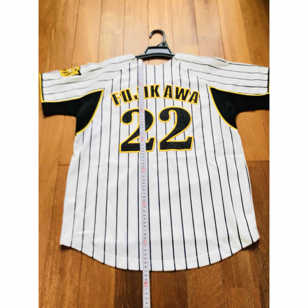 阪神タイガース(ハンシンタイガース)の阪神タイガース ユニフォーム  藤川球児 藤川 メンズS  刺繍 シャープ産業 スポーツ/アウトドアの野球(応援グッズ)の商品写真