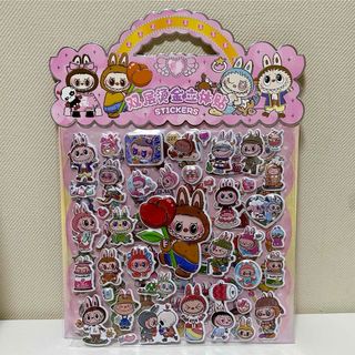 ラブブ 2ページ付き ぺたぺたシール