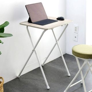 山善(YAMAZEN) テーブル ミニ 折りたたみ サイドテーブル 幅50×奥行