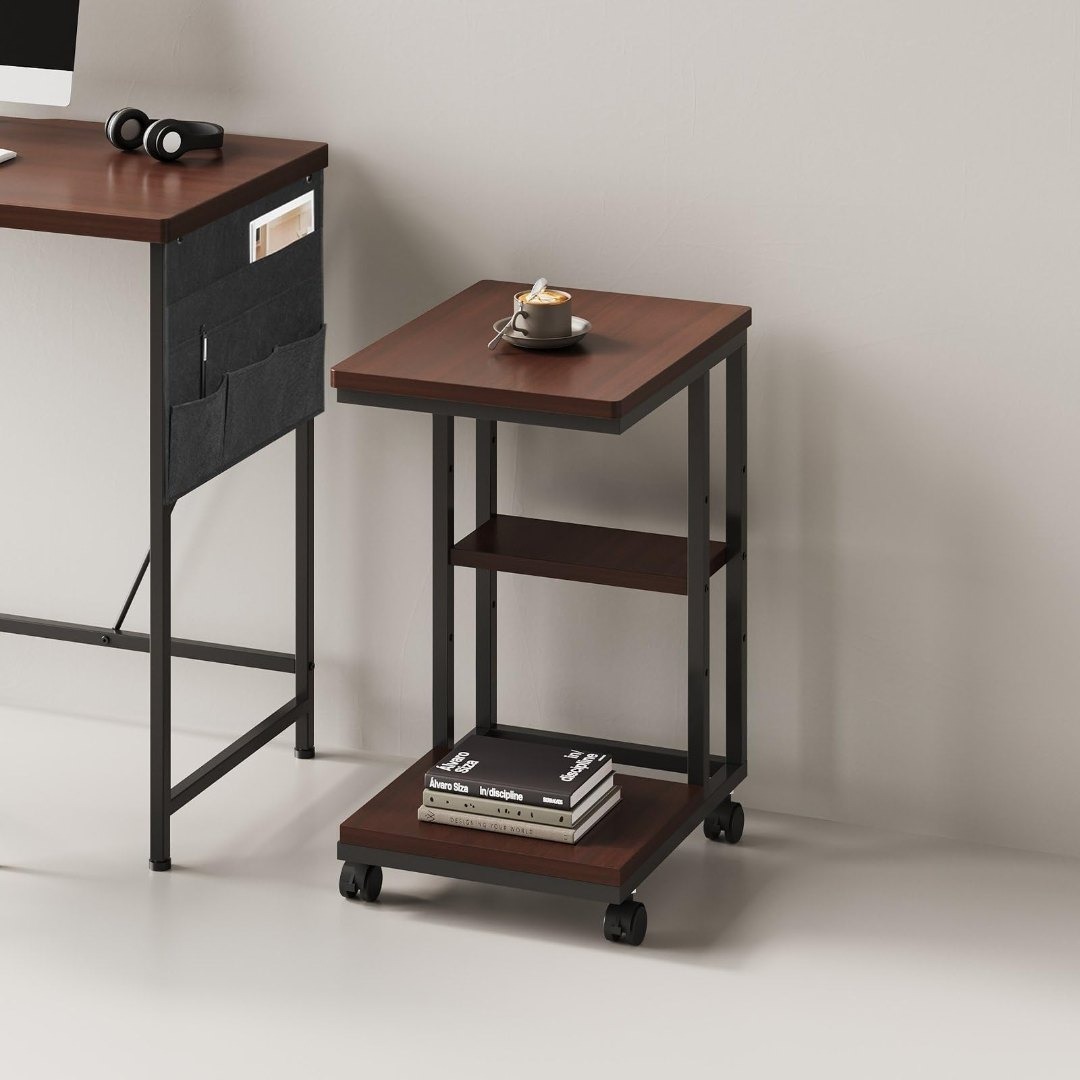 YeTom サイドテーブル キャスター付き ソファーテーブル コの字型ベッドサイ インテリア/住まい/日用品の机/テーブル(その他)の商品写真
