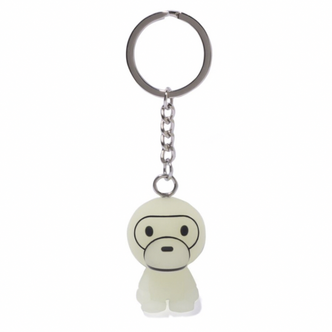 A BATHING APE(アベイシングエイプ)のBAPE GLOW IN THE DARK BABY MILO KEYCHAIN メンズのファッション小物(キーホルダー)の商品写真