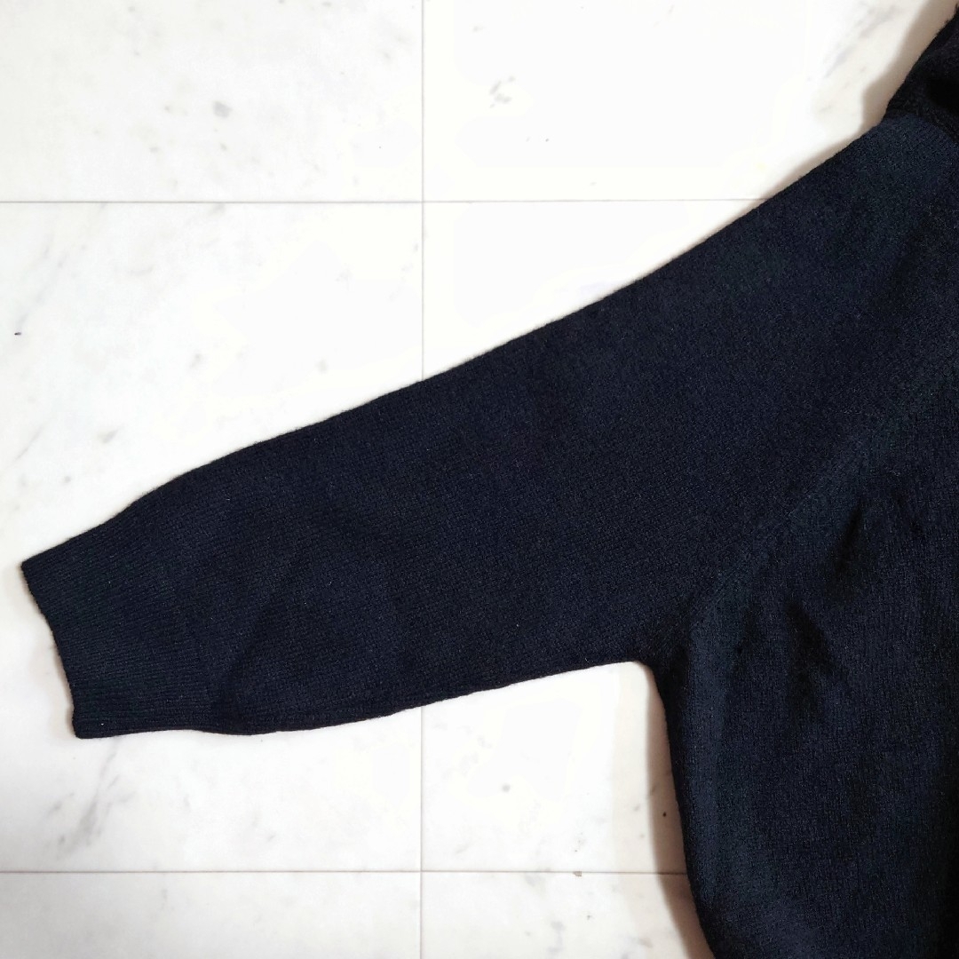 MACPHEE(マカフィー)の美品♪ マカフィー トゥモローランド オフタートル ウール100% ニット 黒 レディースのトップス(ニット/セーター)の商品写真