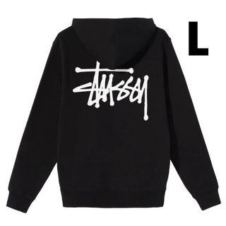 STUSSY - ステューシー☆BASIC STUSSY ZIP HOODIE☆L/ジップパーカー