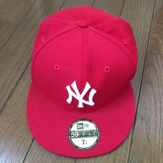 ニューエラー(NEW ERA)のNEWERAキャップ  赤(キャップ)