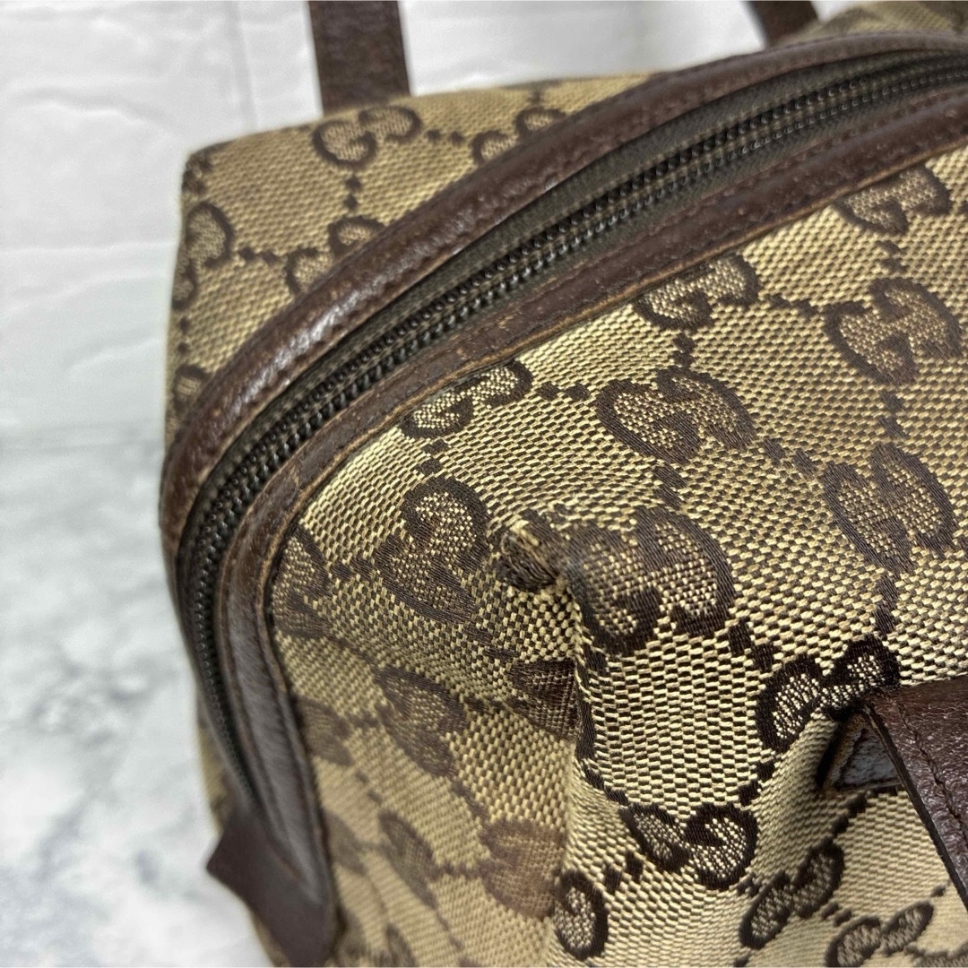GUCCI(グッチ)の【グッチGGキャンバス✨ミニハンドバッグ】ブラウン/ボストンバッグ/124542 レディースのバッグ(ハンドバッグ)の商品写真