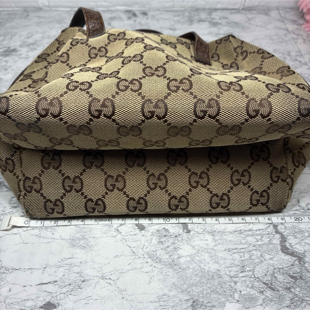 GUCCI(グッチ)の【グッチGGキャンバス✨ミニハンドバッグ】ブラウン/ボストンバッグ/124542 レディースのバッグ(ハンドバッグ)の商品写真