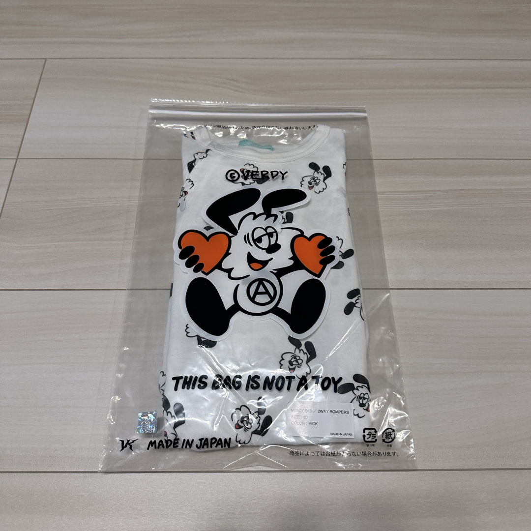 Girls Don't Cry(ガールズドントクライ)のverdy vick 2wayロンパース 80 長袖 キッズ/ベビー/マタニティのベビー服(~85cm)(ロンパース)の商品写真