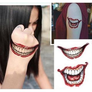 ジョーカー タトゥーシール ボディペイント ハロウィン 仮装 コスプレ 口