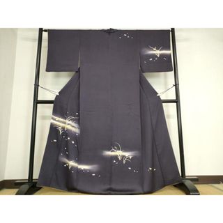 平和屋着物●訪問着　駒刺繍　霞花文　暈し染め　金彩　正絹　逸品　DAAX3806az(着物)