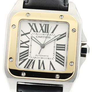 Cartier - カルティエ CARTIER W20072X7 サントス100 LM K18YGベゼル 自動巻き メンズ _820807