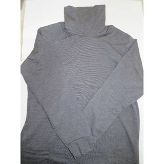 ユニクロ(UNIQLO)の【新品】UNIQLO　超極暖ヒートテック　タートルネック　GRY　Mサイズ(Tシャツ/カットソー(七分/長袖))