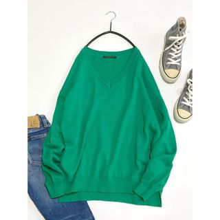 BARNYARDSTORM - 美品バンヤードストームきれい色ゆったりオーバーサイズⅤネックニット♪