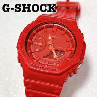 ジーショック(G-SHOCK)の【可動品】CASIO G-SHOCK GA2100-4AJF 赤 アナデジ 時計(腕時計(アナログ))