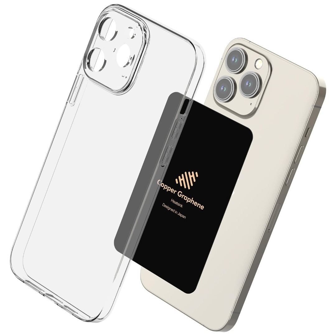 2025新型 超薄 スマホ 冷却シート グラフェン技術搭載 ケース対応 極薄設計 スマホ/家電/カメラのスマホアクセサリー(その他)の商品写真