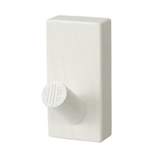 【色:オーク材ライトグレー】無印良品 樹脂 壁に付けられる家具 フック オーク材