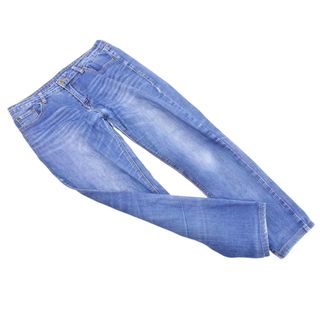 antiqua アンティカ ストレッチ デニムパンツ sizeXL/青 ■■ レディース