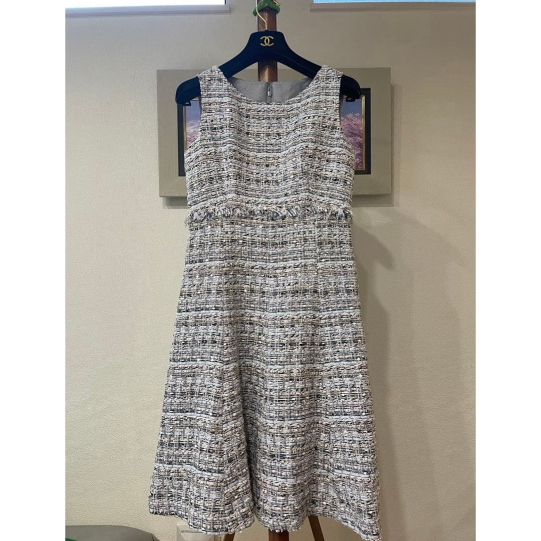 ANAYI(アナイ)のアナイANAYIの上品なツイードワンピース レディースのワンピース(ひざ丈ワンピース)の商品写真