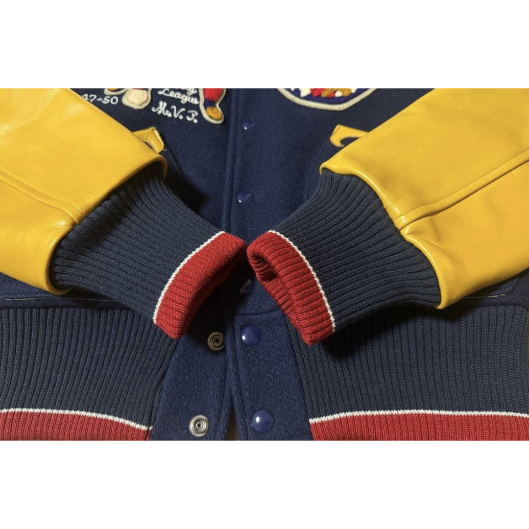 PHERROW'S(フェローズ)の美品 Pherrow's 袖革 ワッペン スタジャン 中綿キルティング Mサイズ メンズのジャケット/アウター(スタジャン)の商品写真