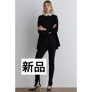 ADORE - LE PHIL新品⭐️襟付きフレアニットチュニックニットポロシャツラガーシャツ