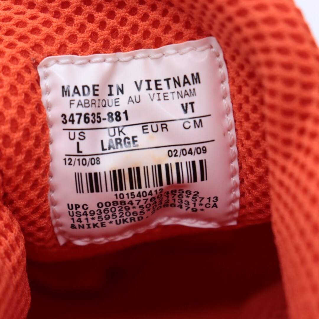 NIKE(ナイキ)のナイキ スニーカー ローカット 347635-881 エアプレスト シューズ 靴 メンズ Lサイズ オレンジ NIKE メンズの靴/シューズ(スニーカー)の商品写真